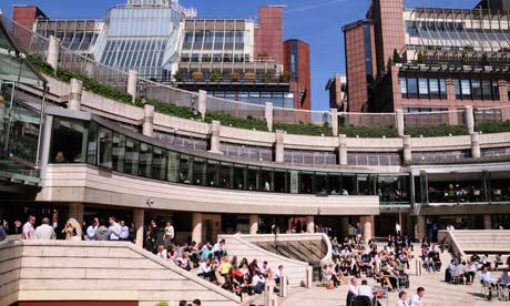 The Broadgate estate near Liverpool Street, London