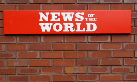 A sign outside the News International Limited complex in London