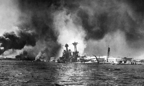 Pearl Harbor attack: US Pacific fleet in flames