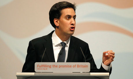 Ed Miliband speaks at the Labour conference