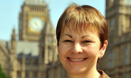 Caroline Lucas, the Green party leader