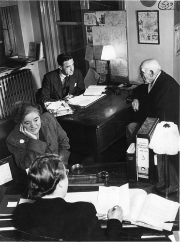 Citizens Advice at 70: Citizen Advice Bureau advisers at work during Wartime