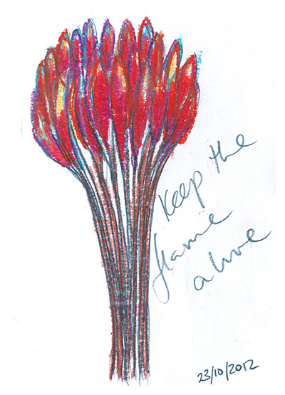 Postcard to the world: Unknown artist