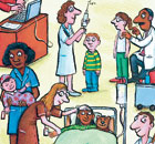 The NHS. Illustration (detail): Axel Scheffler