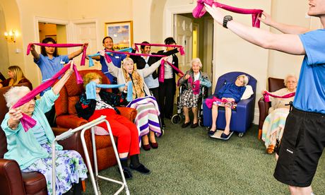 A chair cheerleading class run by the social enterprise Oomph!