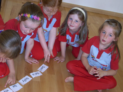 Changing the World: All Saints Rainbows sorting world relay race