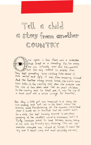 Refugee week: Tell a Child by David Shrigley