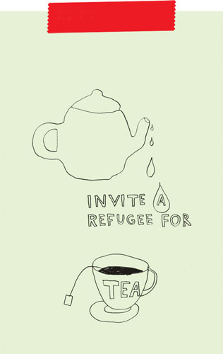 Refugee week: Tea by David Shrigley
