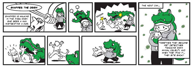 Underground heroes: Snapper cartoon