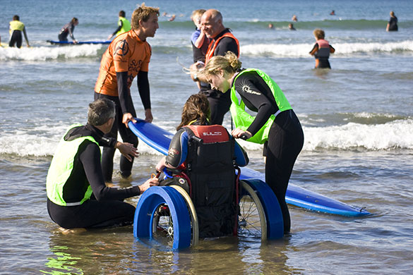 Voluntary organisations: wheelchair surfing active 8