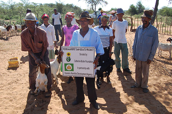 Voluntary organisations: Catherine Bullen Foundation Goats Namibia