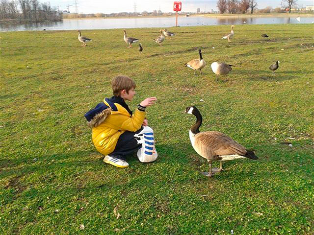 National Autistic Society: Charlie and a friend