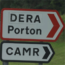 Porton Down sign
