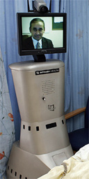 The 'robodoc' machine in use at St Mary's hospital, west London