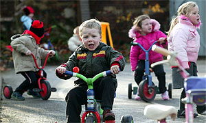 Children play at nursery