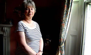 Gaynor Arnold, the social worker who became a writer, at home in Birmingham