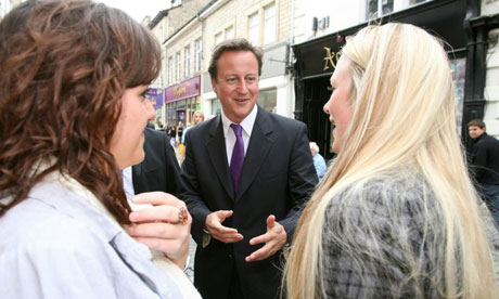 David Cameron visiting Lancaster last week