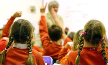 Primary school pupils in the classroom