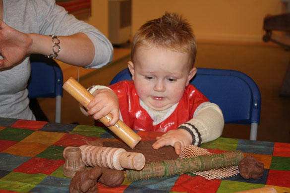 Gallery Wild mums: Making tiles at Falmouth Art Gallery