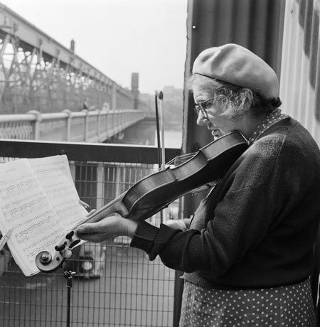 Gallery John Gay retrospective: Busker on Hungerford Bridge