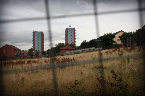 Gallery Inequality in Liverpool: Tower blocks loom in the distance