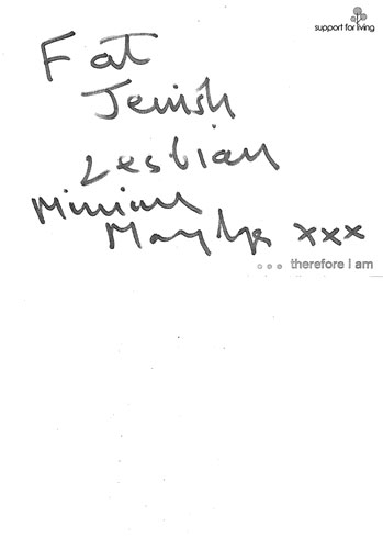 Therefore I am : Miriam Margoyles