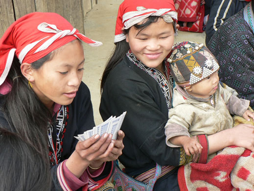 The Young Lives project: Girls playing cards in Vietnam