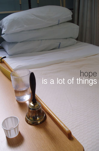 arthur+martha: arthur+martha: 'Hope is a lot of things' 2007 anon