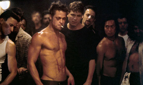 brad pitt hair fight club. Brad Pitt in Fight Club