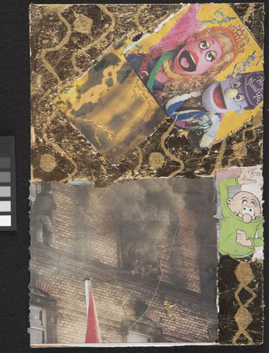 Feltham art: A gilded diptych from a project called Gold Rush.