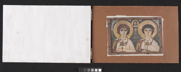 Feltham art: A gilded diptych painted by an inmate at Feltham Young Offenders Institute.
