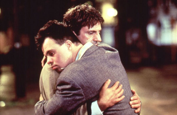 Learning disabled actors: Daniel Auteuil and Pascal Duquenne in The Eighth Day