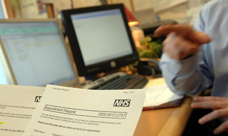 Booking medical operations via the NHS computer booking system