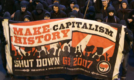 G8 demonstrators
