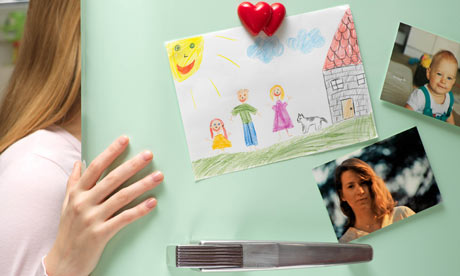 Girl looking in fridge