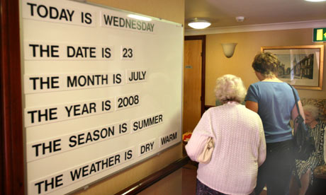 Care home memory aid board