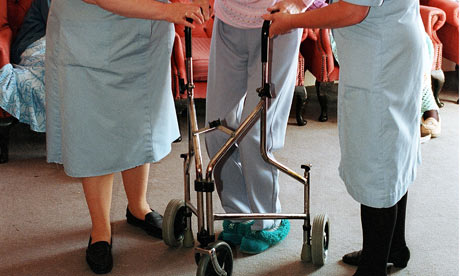 Older person in care home