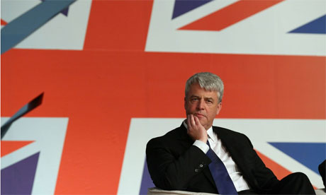 Health Secretary Andrew Lansley speaks at the Conservative Party Conference on October 5, 2010