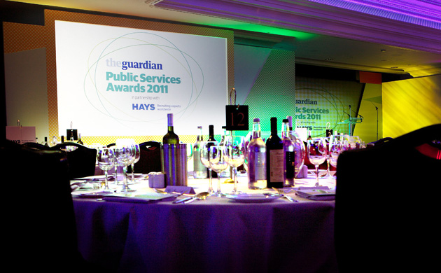 Public Services awards 2011 stage