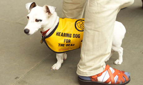 Deaf and blind people lobby the House of Commons