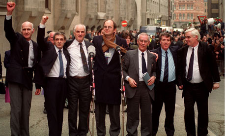 Birmingham Six celebrate victory