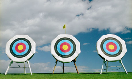 Row of Archery Targets