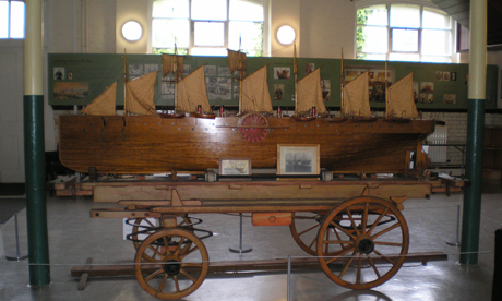 'The Great Eastern' - a model of Brunel's iron sailing ship. Details include intricate rigging, 5,585 rivets, 13 life boats and miniature furniture