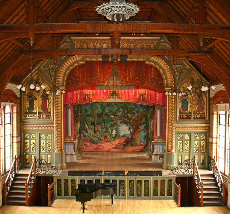 Grade 2* listed theatre - view from hall 