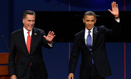 Mitt Romney and Barack Obama 