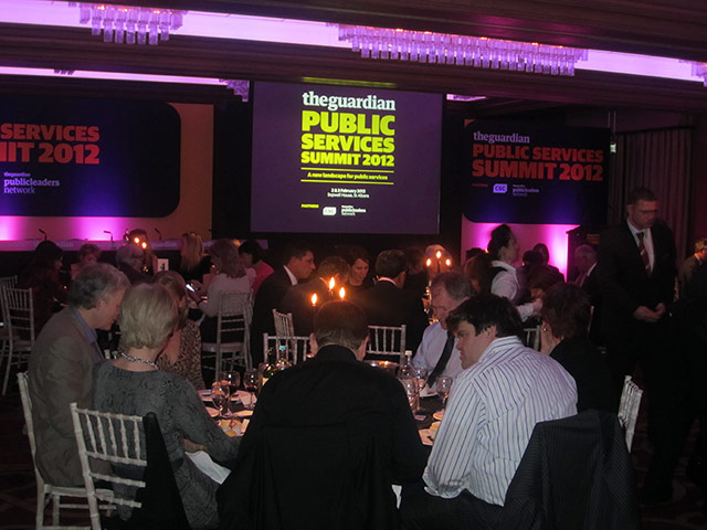 Public Services Summit : Dinner at the Public Services Summit 2012