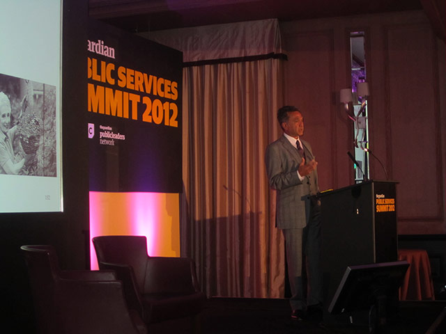 Public Services Summit : Chai Patel giving the after dinner speech at the Public Services Summit 