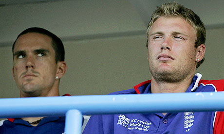 Kevin Pietersen and Andrew Flintoff