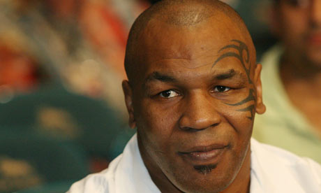 mike tyson in action. Mike Tyson refused to rule out
