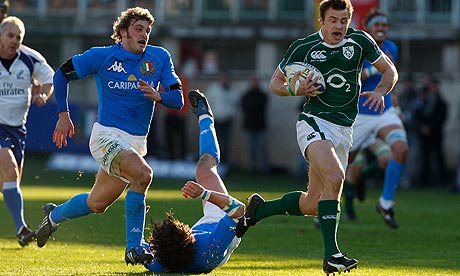 Irleand Italy Tommy Bowe
